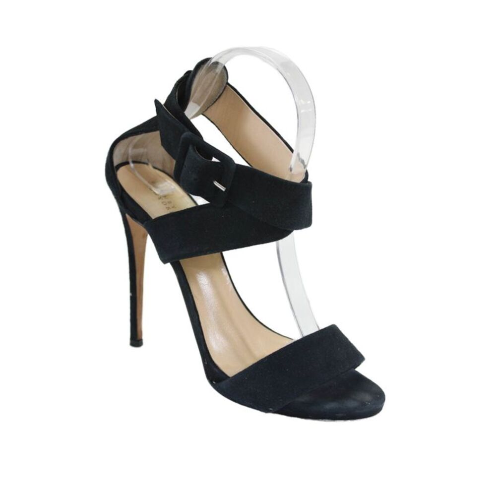 Barneys New York Womens Suede Strappy Buckled High Heels Black Size 6.5